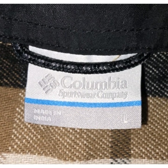 Columbia Pitchstone Heavyweight Flannel Shirt Mens Size Large Heavyweight Black - Picture 8 of 10